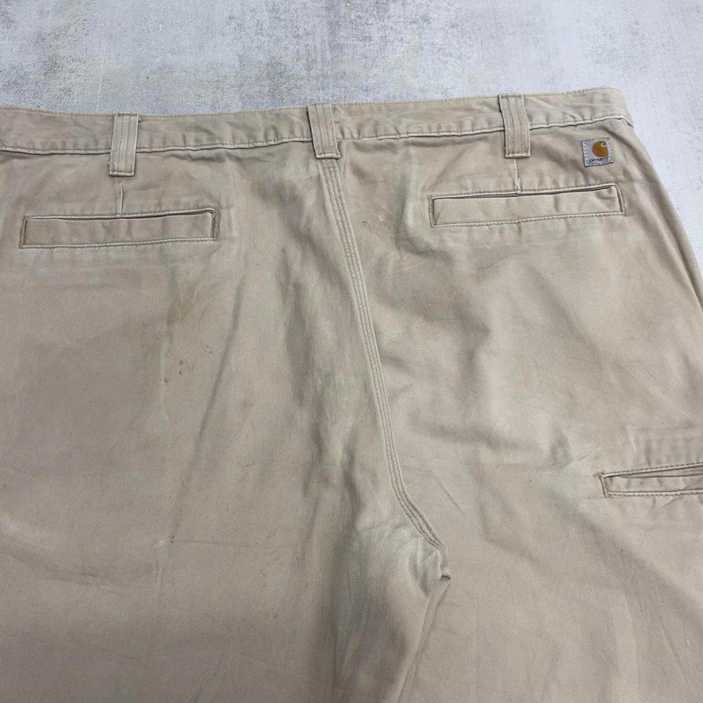 Carhartt carpenter pants W42 L32 beige relaxed fit 90s style cargos