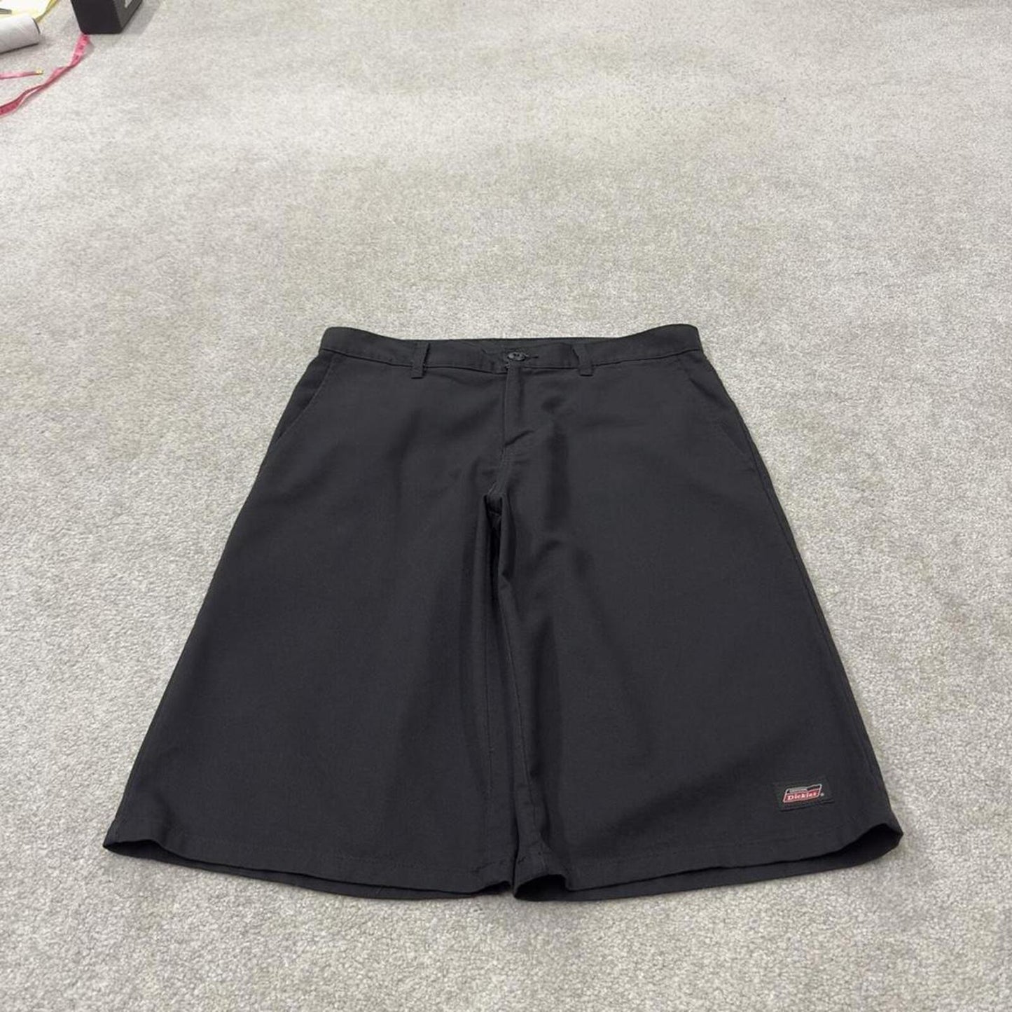 Dickies carpenter shorts long leg black Twill chino skater style shorts loose long leg