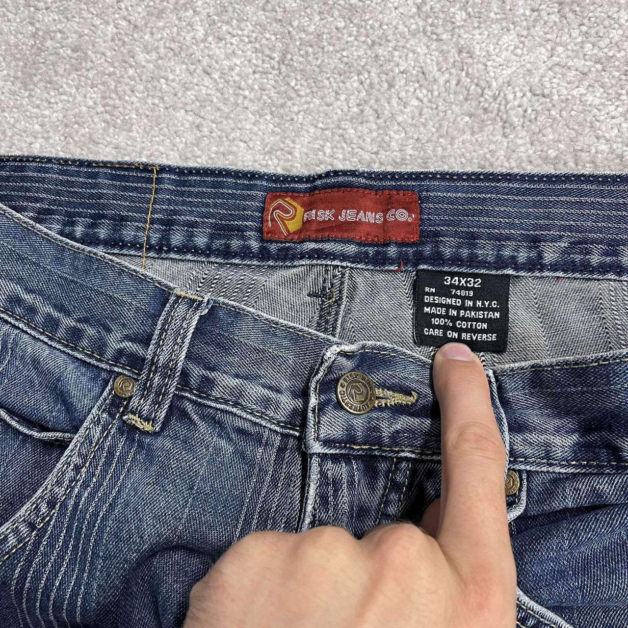 Risk baggy pinstripe shorts y2k blue Loose striped denim surf shorts