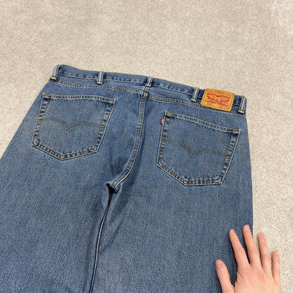 Vintage Y2K Levi’s 505 jeans blue Straight leg 00s style denim pants red tab logo