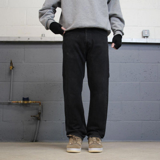 Vintage y2k Levis 505 jeans black skater style 5 pocket straight leg denim pants