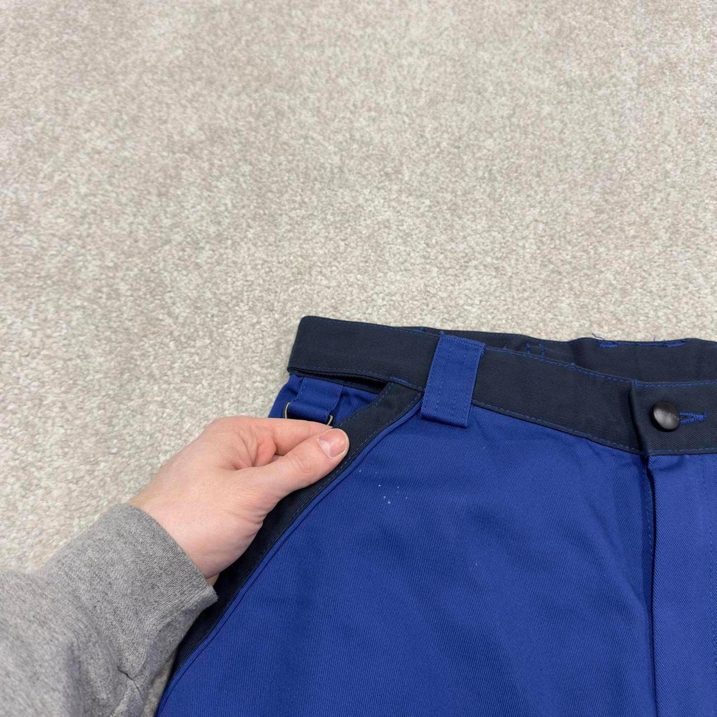 Y2K Dickies cargo work pants skater style blue Loose straight leg utility trousers