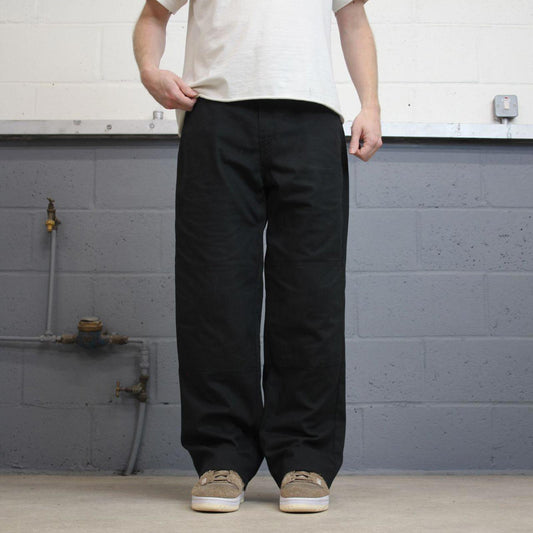 Baggy Dickies double knee carpenter pants W34L30 black 90s skate style loose leg cargos