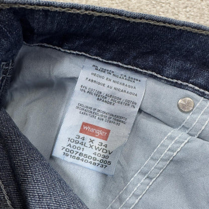 Wrangler carpenter jeans y2k blue loose leg denim