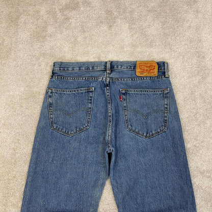 Blue Levis 505 jeans W34L34 y2k 90s style 5 pocket denim pants straight fit