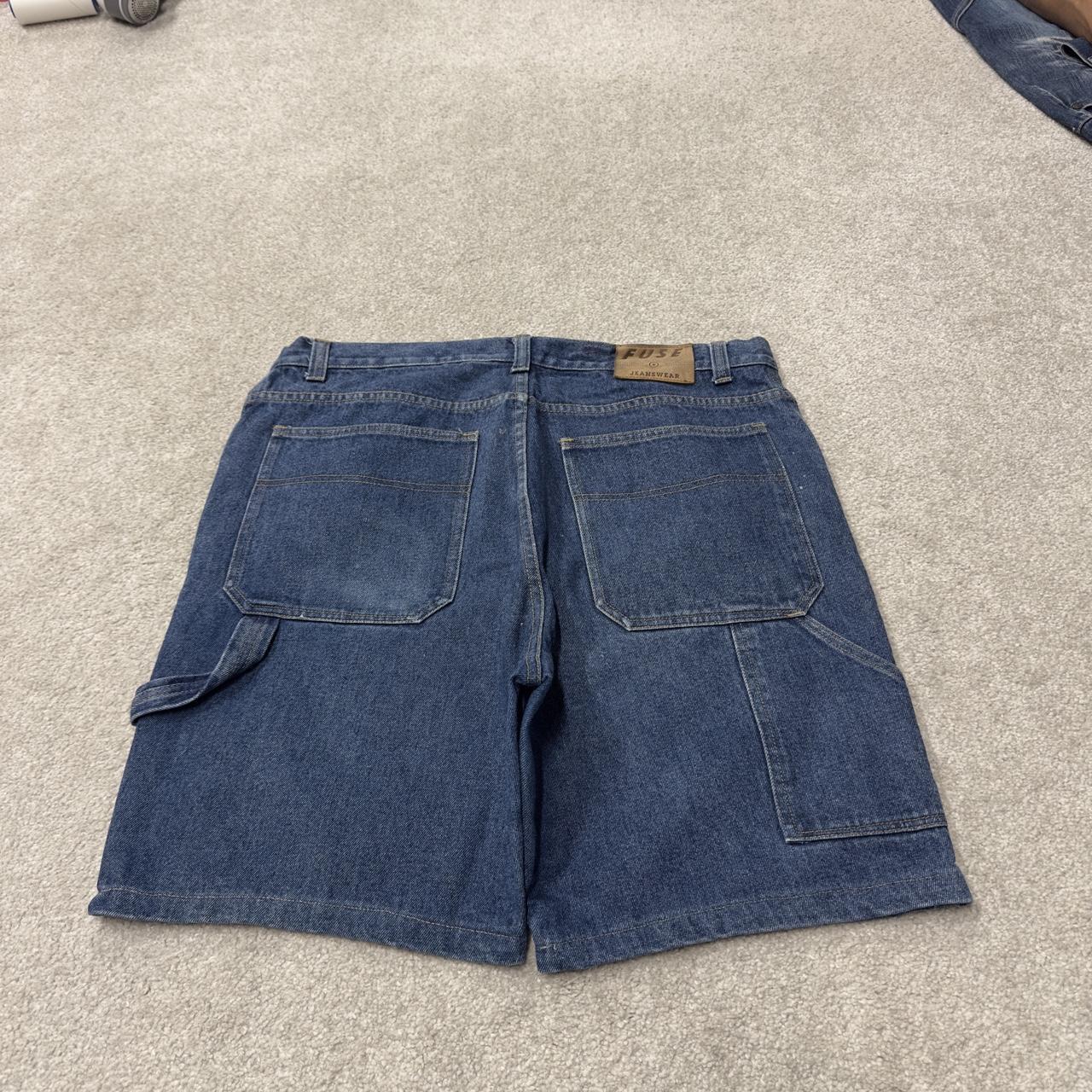 Y2K denim carpenter jorts skater blue FUSE loose fit summer jean shorts festival