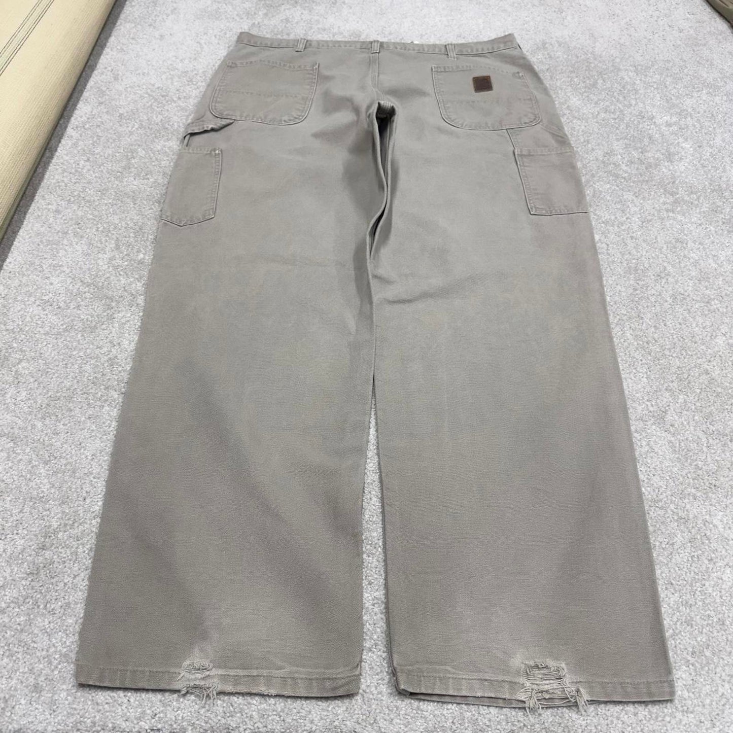 Vintage baggy Carhartt carpenter jeans stone 90s skater style W42L32 wide leg carpenters