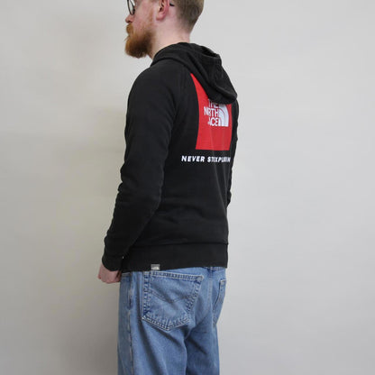 Black North Face hoodie S pullover jumper print tnf spellout design
