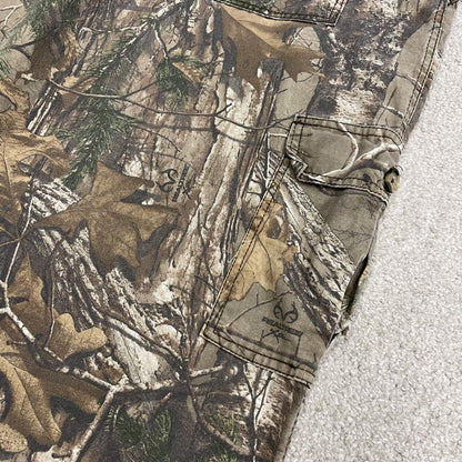 Realtree baggy camo cargo pants wide leg Y2K khaki camouflage outdoors hunting utility trousers