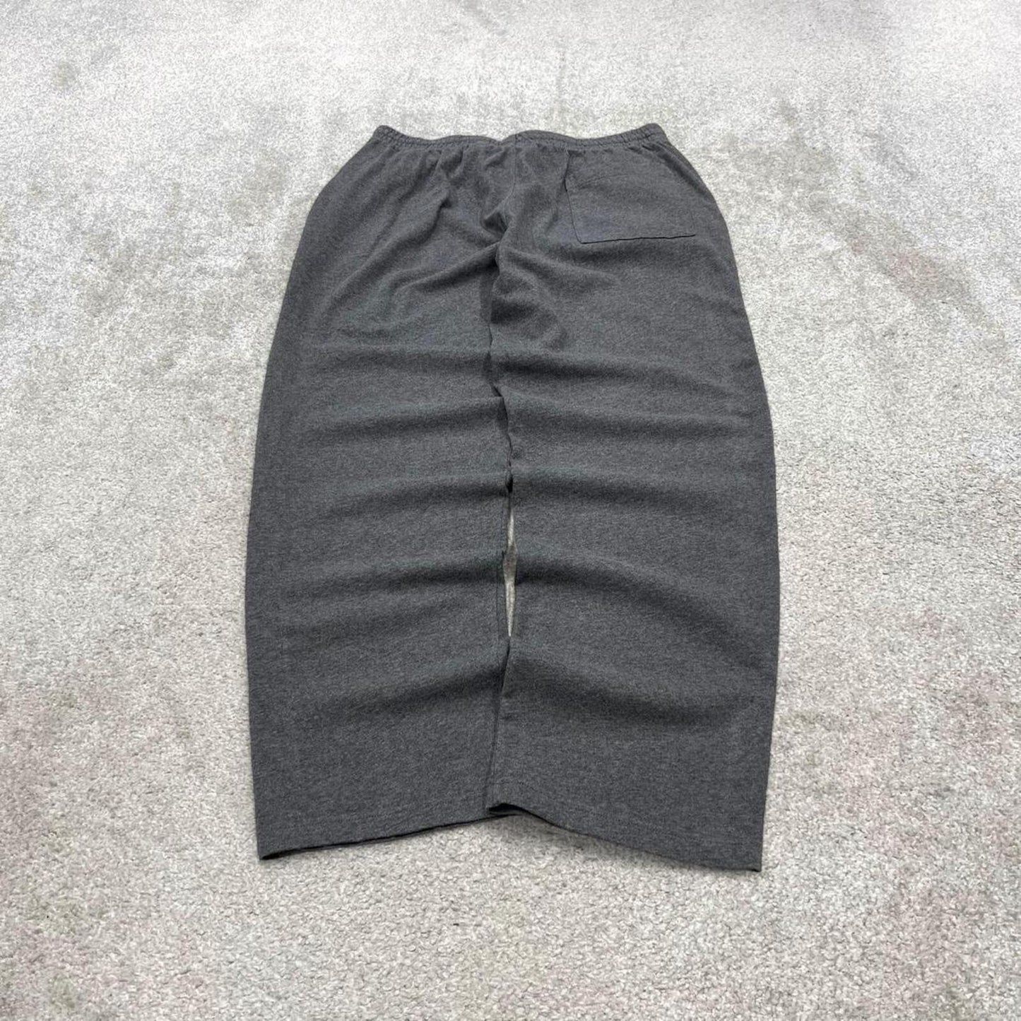 Y2k Nike baggy sweatpants joggers grey Large Loose Swoosh logo tracksuit bottoms