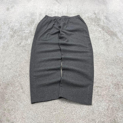Y2k Nike baggy sweatpants joggers grey Large Loose Swoosh logo tracksuit bottoms