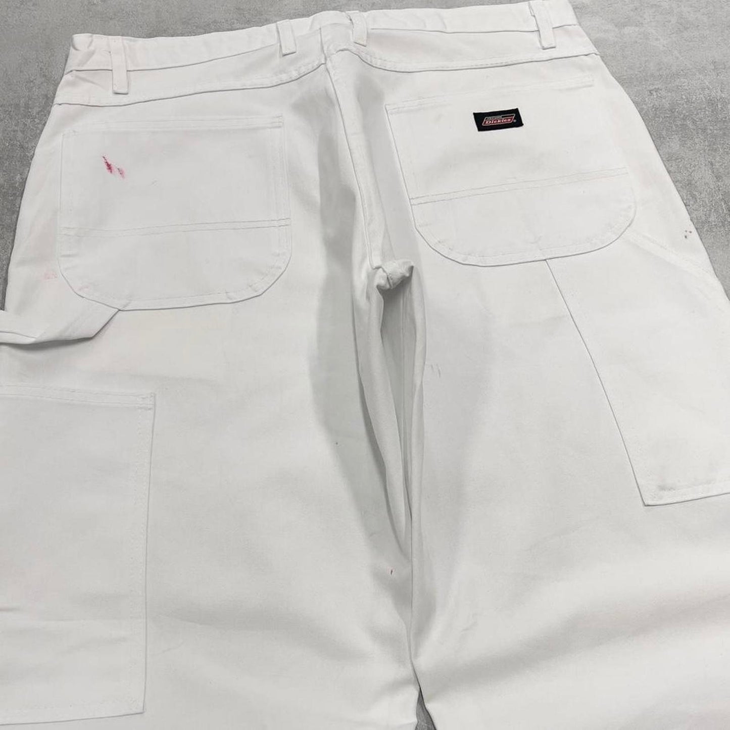 Dickies carpenter jeans W36L32 baggy white canvas cargo skater style jeans