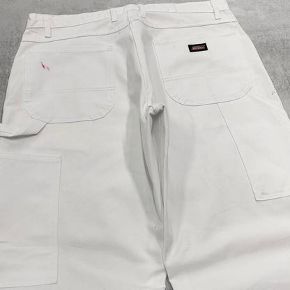 Dickies carpenter jeans W36L32 baggy white canvas cargo skater style jeans