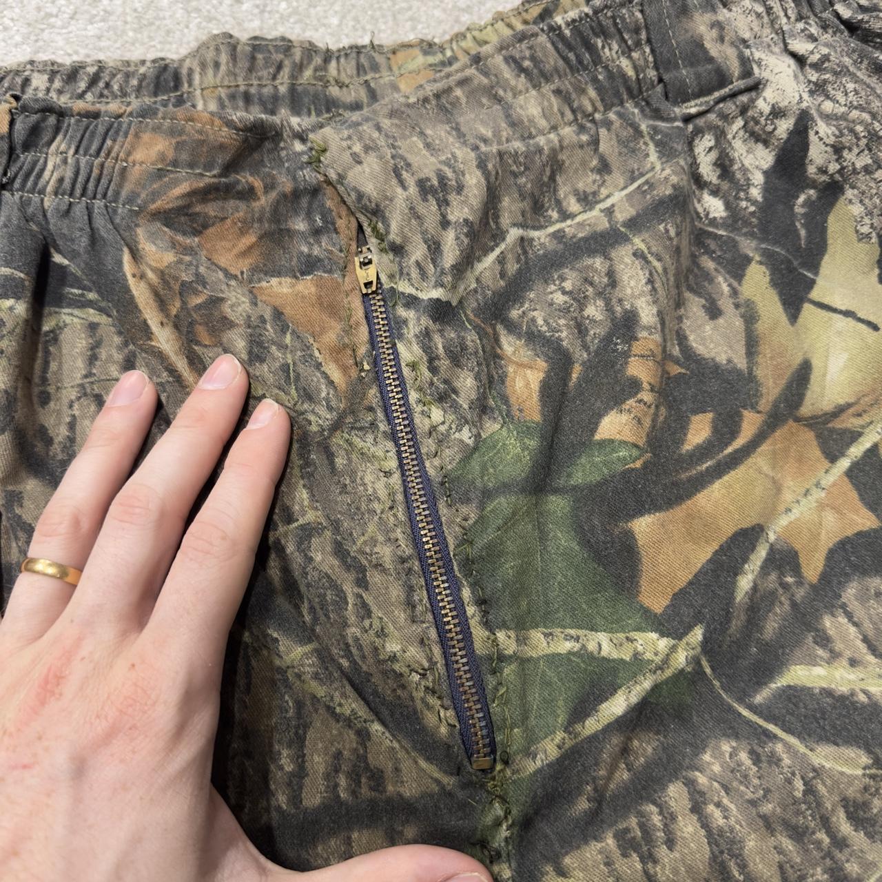 Mossy Oak baggy camo pants wide leg khaki Loose fit Break Up tree camouflage pants