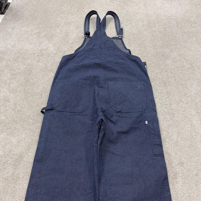 Vintage dungarees 00s denim overalls blue W36