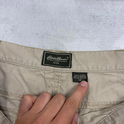 Beige Eddie Bauer cargo shorts W38