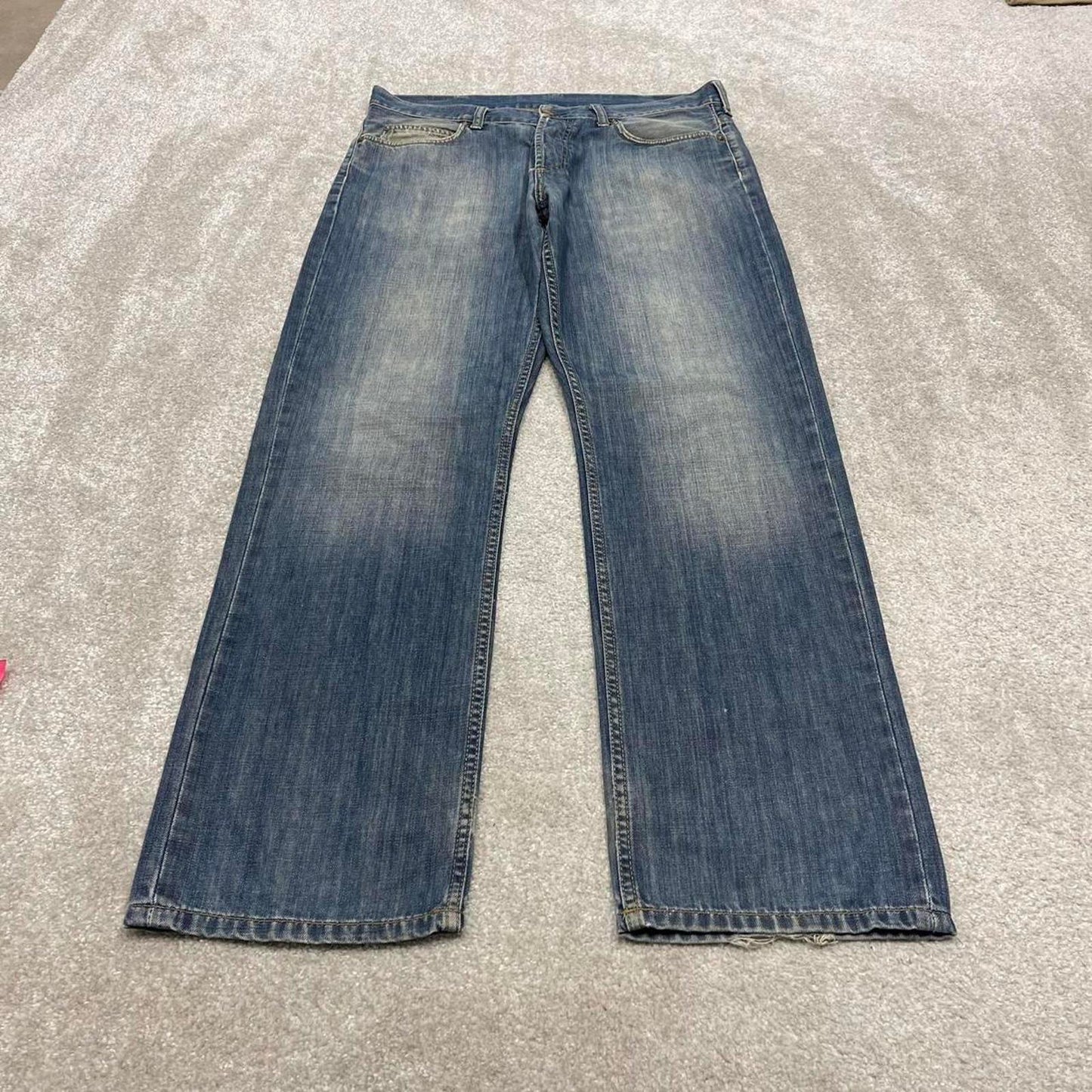 00s Carhartt jeans 90s skater style W32L32 blue denim 5 pocket workwear jeans