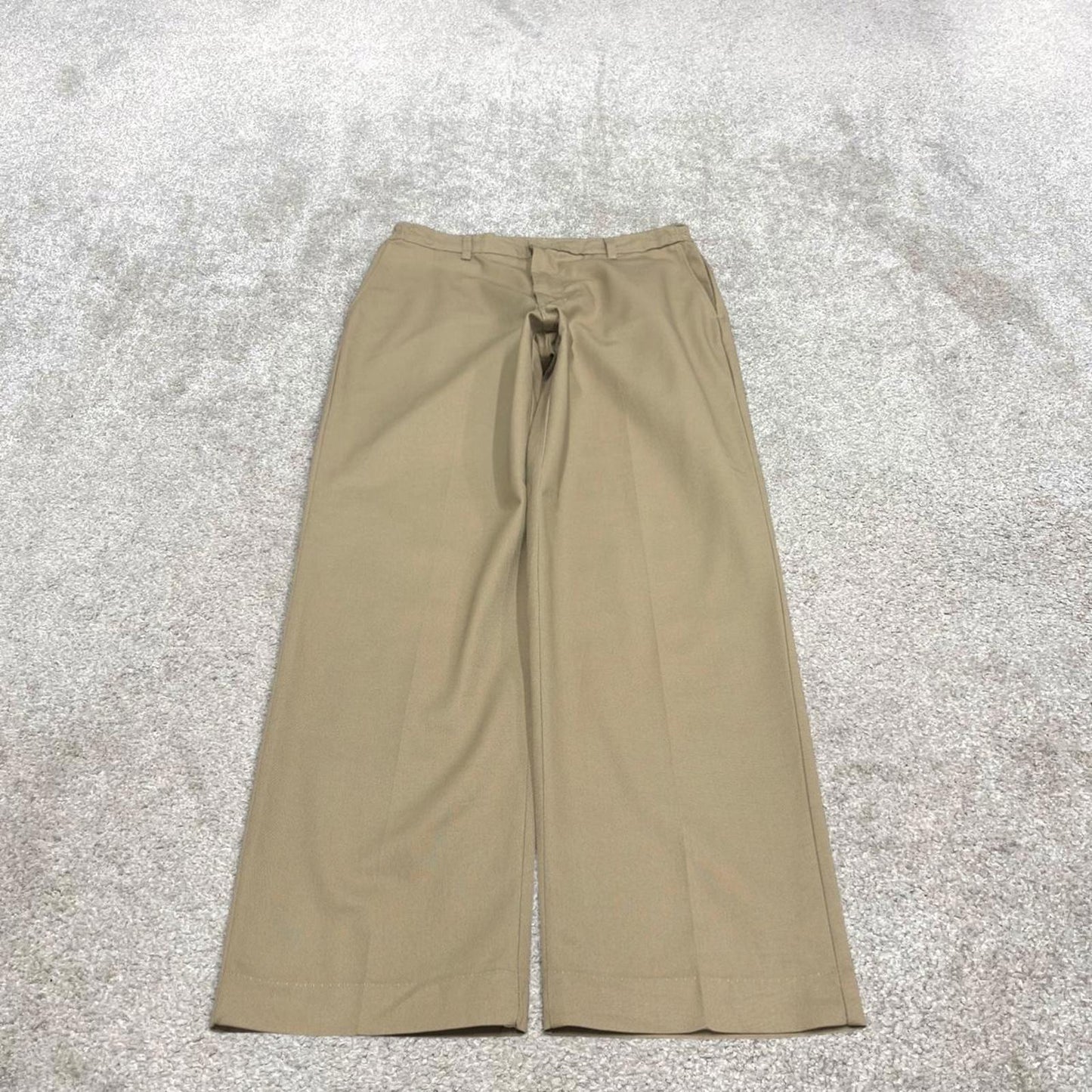 Vintage y2k baggy work pants beige Loose chino style skate trousers Red Kap workwear patch logo