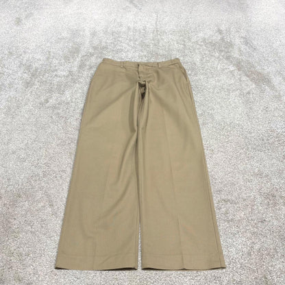Vintage y2k baggy work pants beige Loose chino style skate trousers Red Kap workwear patch logo