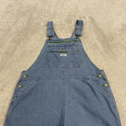 Vintage baggy Dungarees denim overalls blue Liberty workwear bib & brace utility