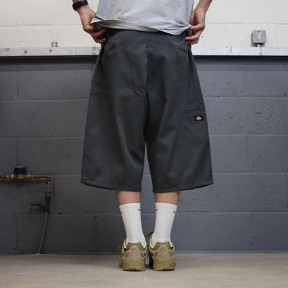 Dickies long chino shorts carpenter grey Chino style skater shorts long loose leg festival