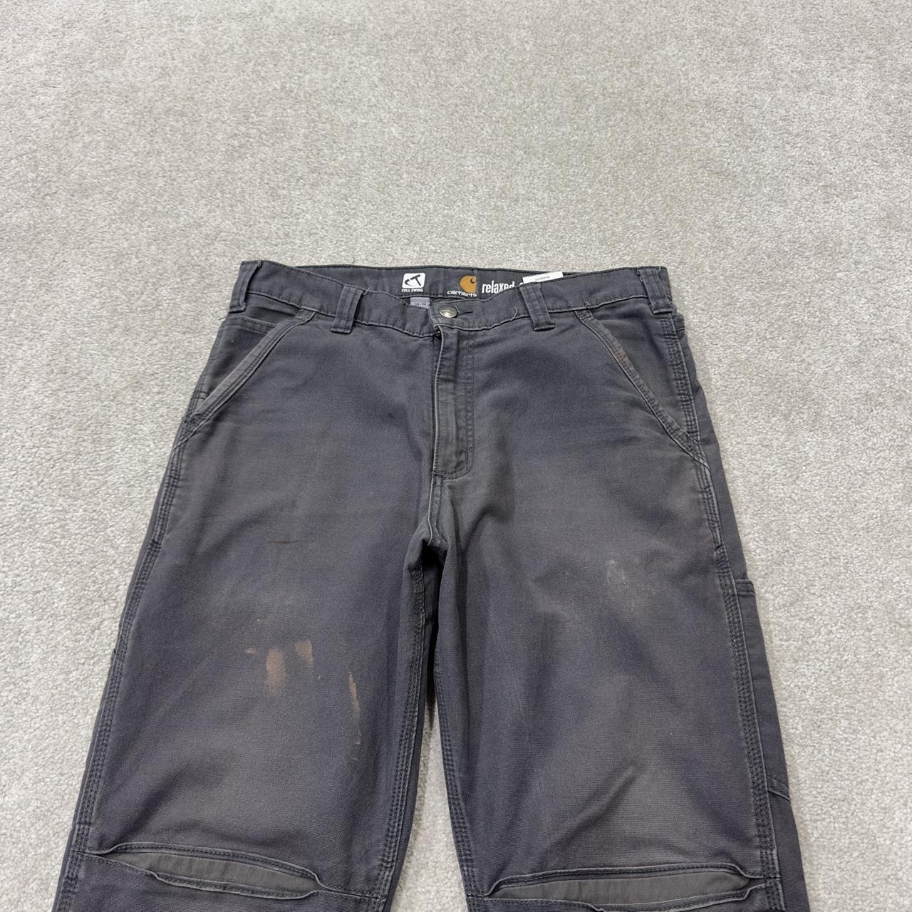 Carhartt carpenter pants relaxed y2k grey Loose straight leg skater style workwear pants