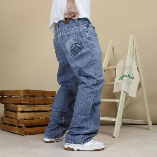 Blue embroidered Enyce jeans W38L33 y2k style stitch detailing denim