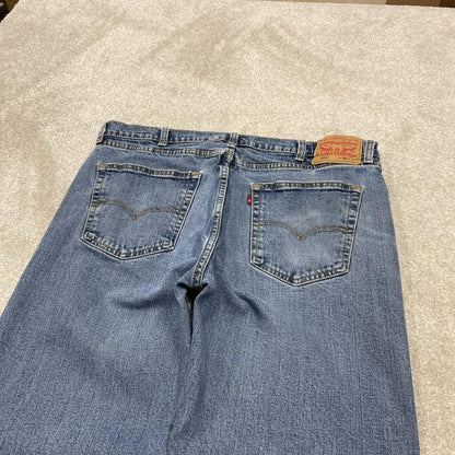 Y2k Levi's 505 jeans straight leg blue Casual denim pants red tab logo