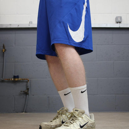 Nike sports shorts y2k Dri-Fit blue Drawstring comfy loose floaty summer gym shorts