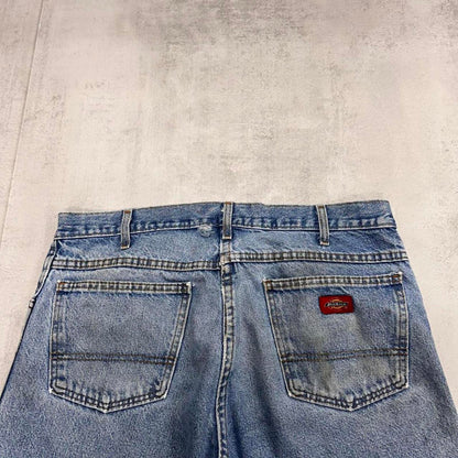Blue Dickies jeans W36L32 distressed American workwear denim