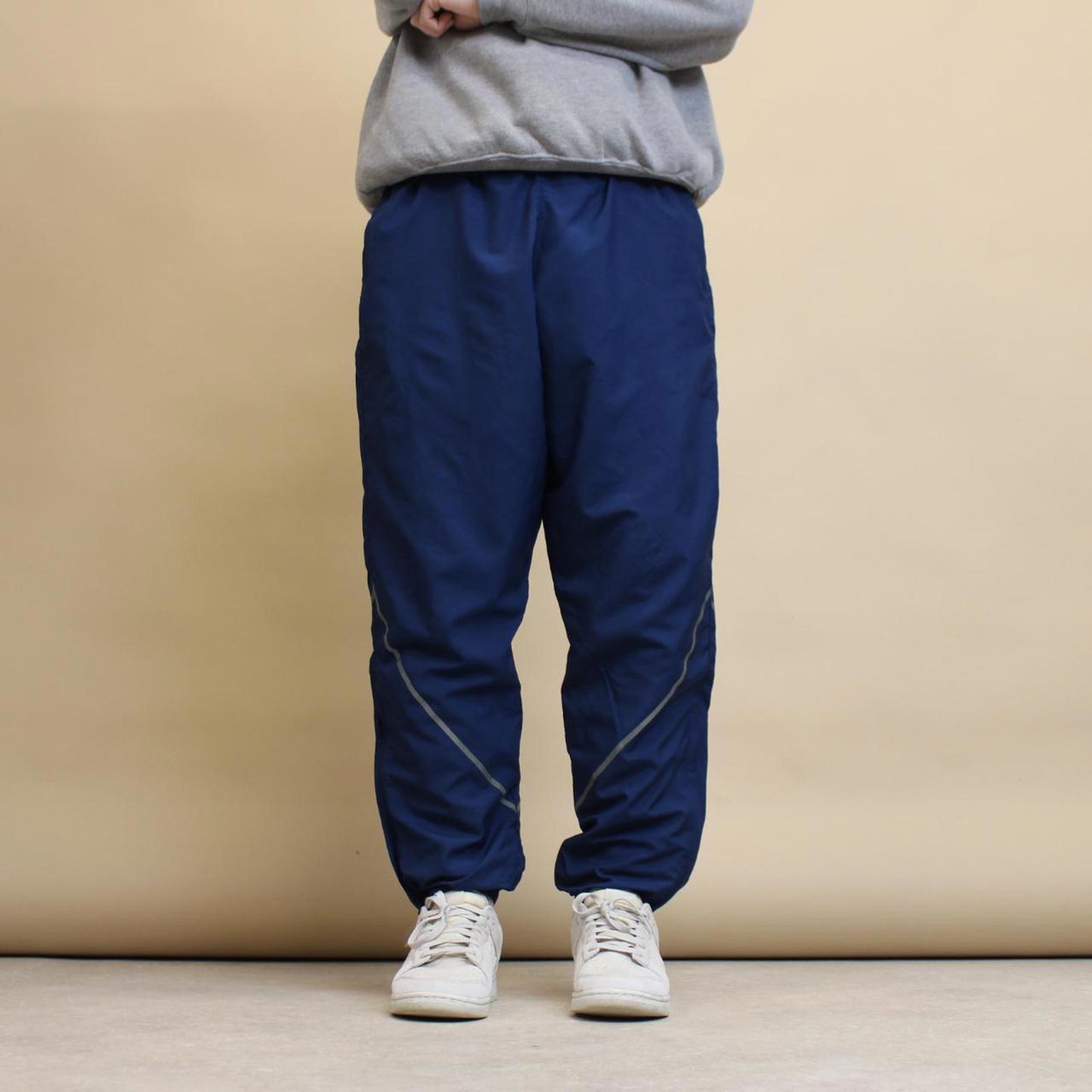 JWOD Skilcraft tracksuit bottoms S navy Loose y2k shell suit trackies