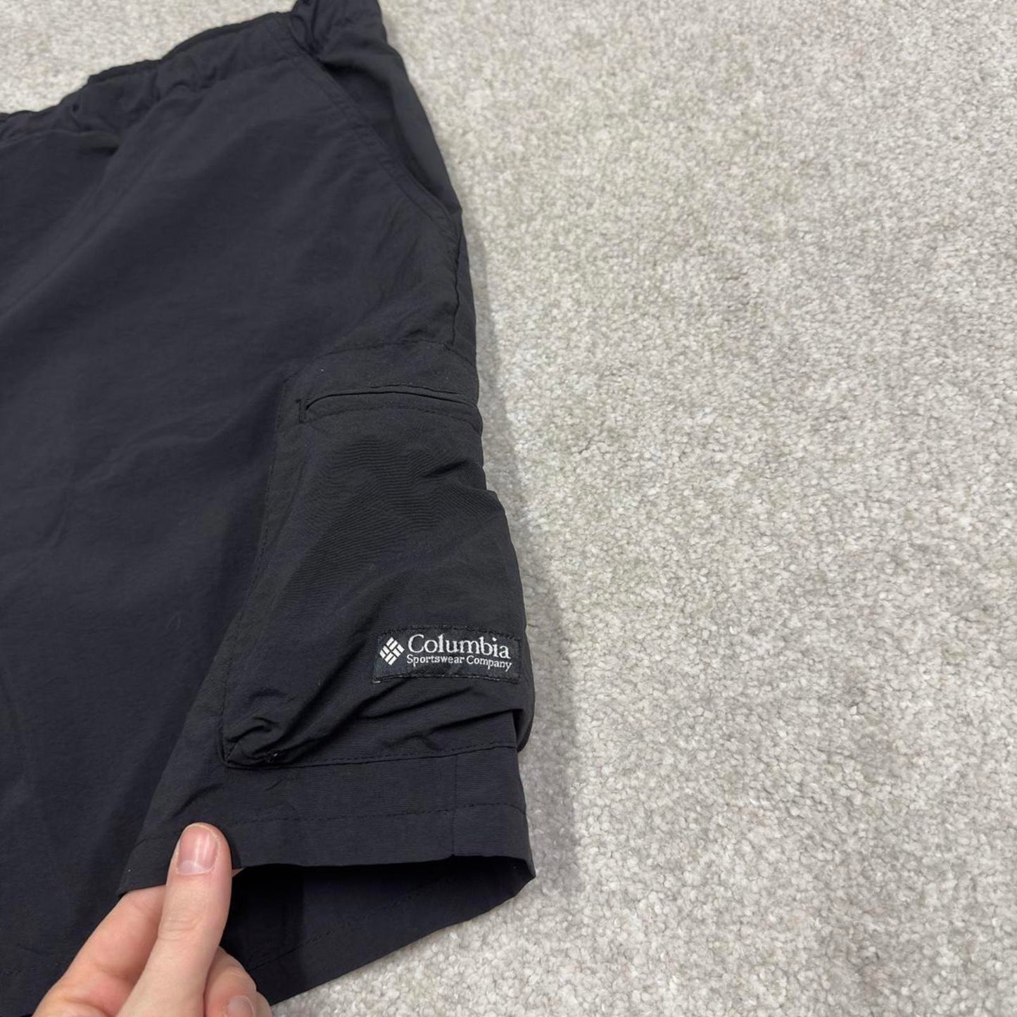 Y2K Columbia Cargo summer shorts black Loose utility festival tech shorts