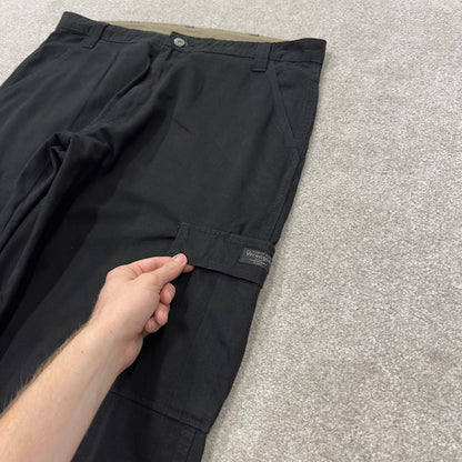Baggy Wrangler carpenter pants y2k black Loose straight leg skater 2000s style cargo pants