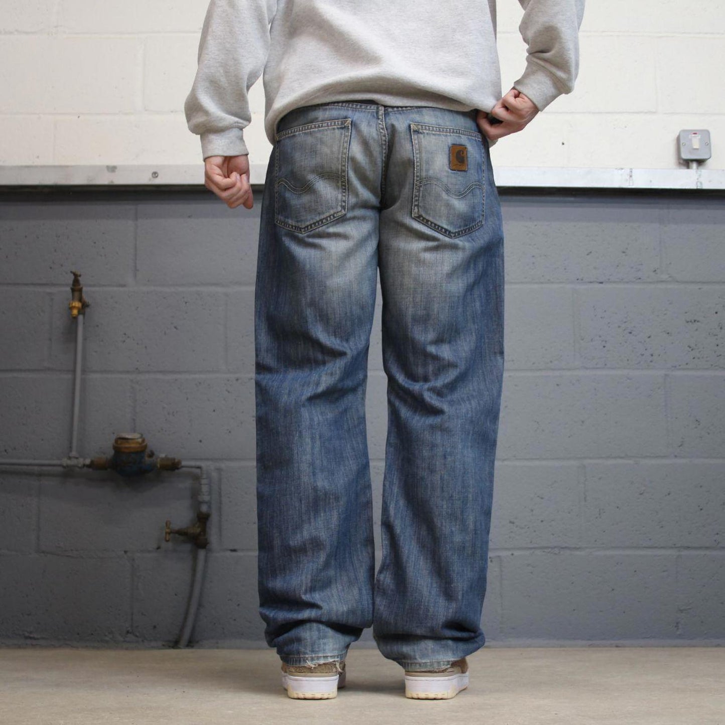 00s Carhartt jeans 90s skater style W32L32 blue denim 5 pocket workwear jeans