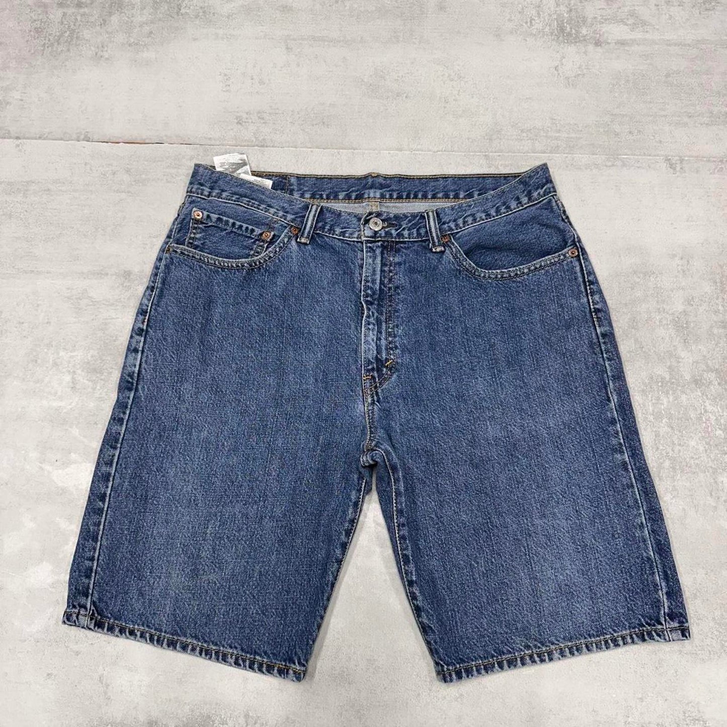 Mens Levi’s 505 jorts W36 loose 90s style skater shorts red tab logo