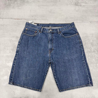 Mens Levi’s 505 jorts W36 loose 90s style skater shorts red tab logo