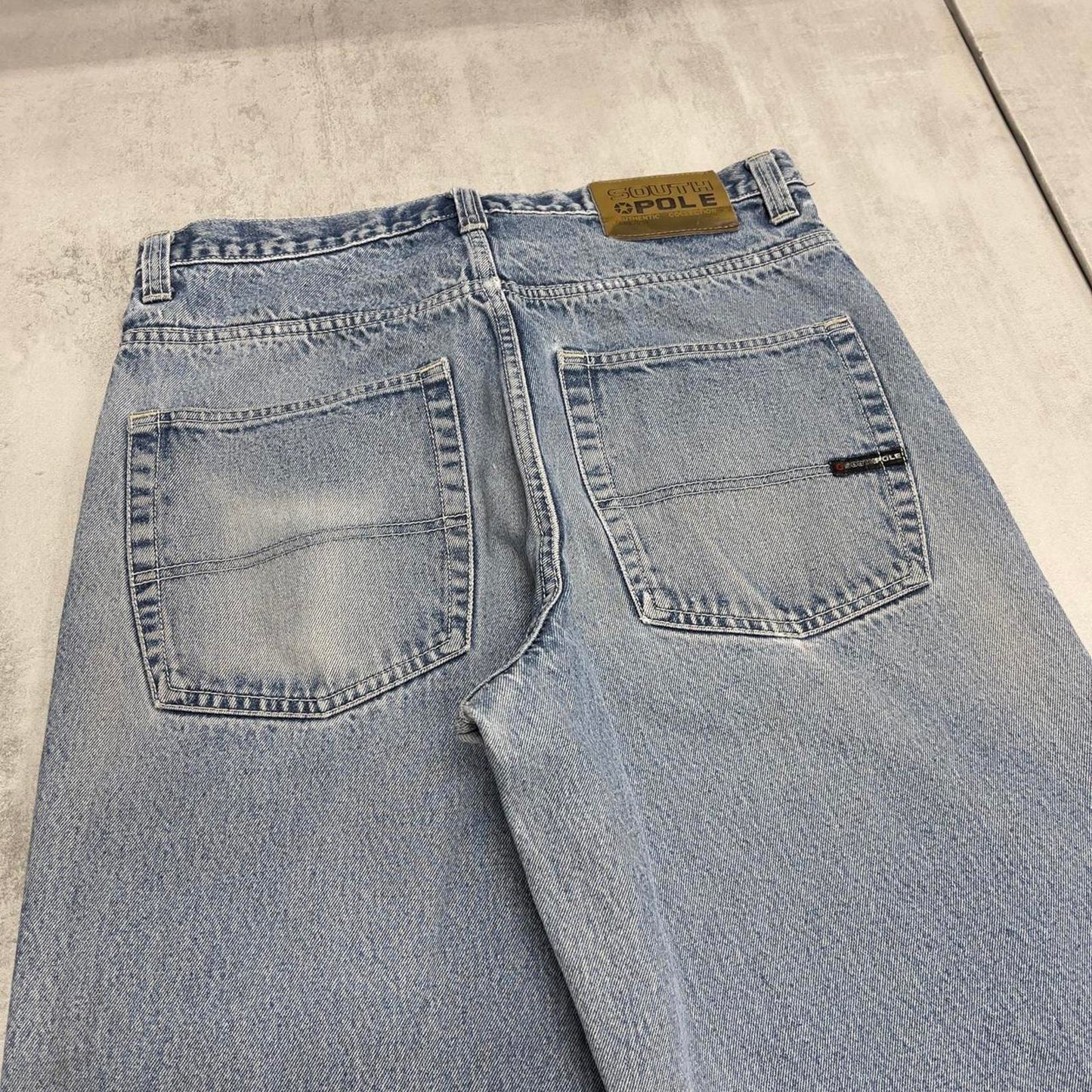 Mens vintage baggy Southpole jeans W34 L31