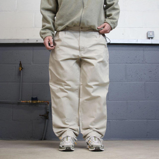 Baggy Carhartt work pants W38L31 beige loose skate pants