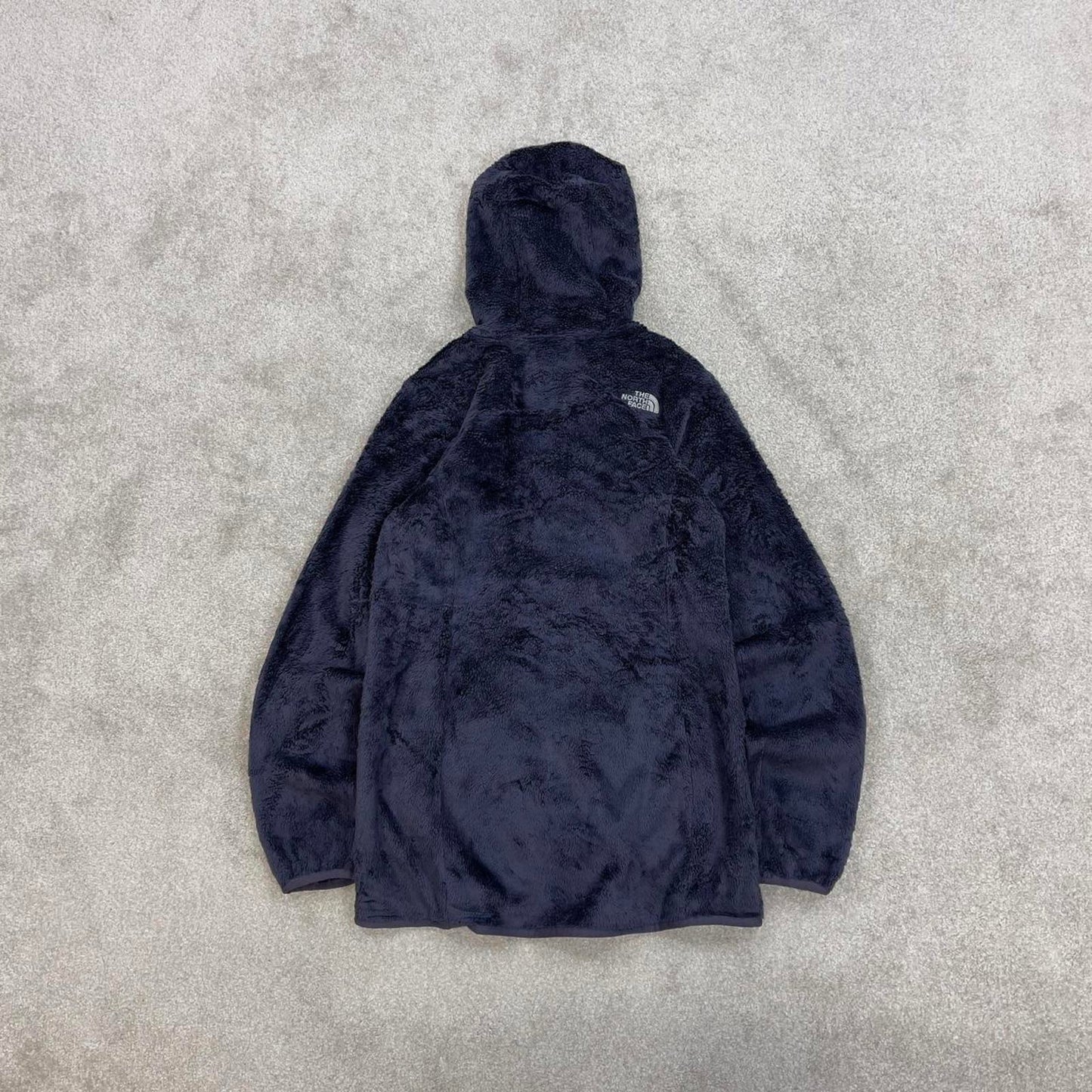 North Face technical hoodie fleece Small women's TNF purple grey full zip y2k style autumn