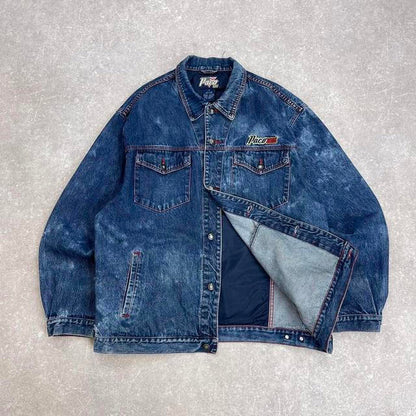 Embroidered Paco USA denim jacket XL