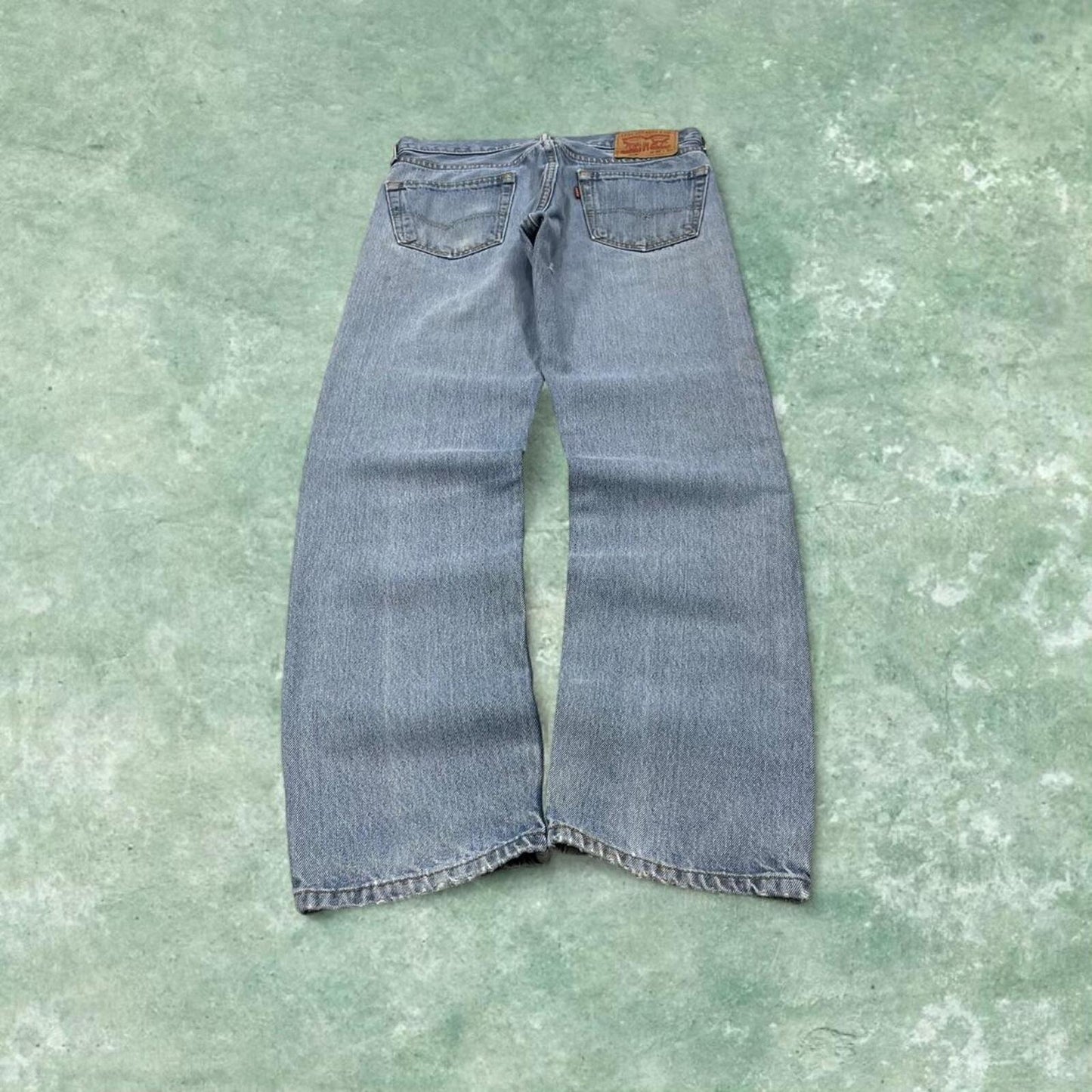 Y2k Levi's 505 jeans blue 30x32 Straight leg / slim denim pants red tab logo