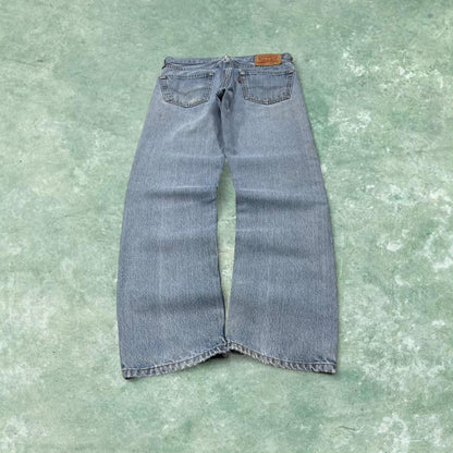 Y2k Levi's 505 jeans blue 30x32 Straight leg / slim denim pants red tab logo