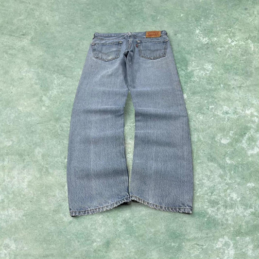 Y2k Levi's 505 jeans blue 30x32 Straight leg / slim denim pants red tab logo