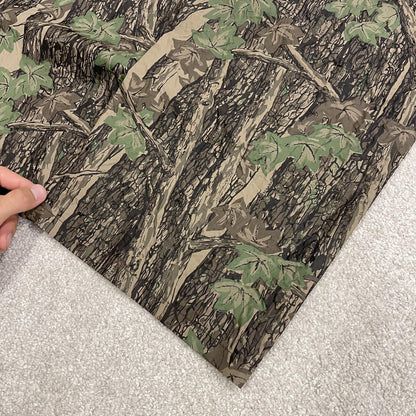 Baggy camo waterproof pants y2k khaki Wide leg rubber feel Rebark tree camouflage rain pants
