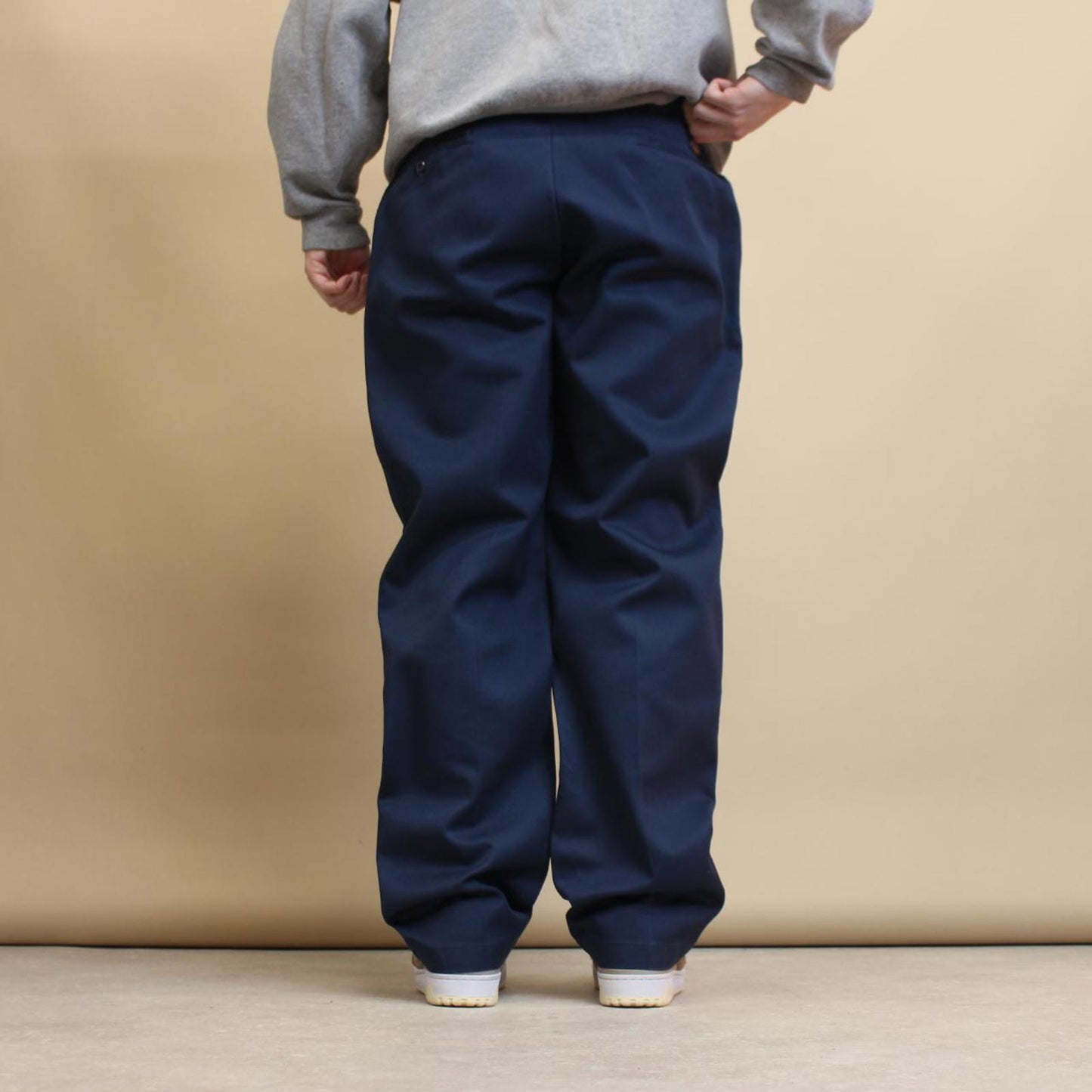 Navy Dickies pants W34L31 twill style chino trousers skate stye