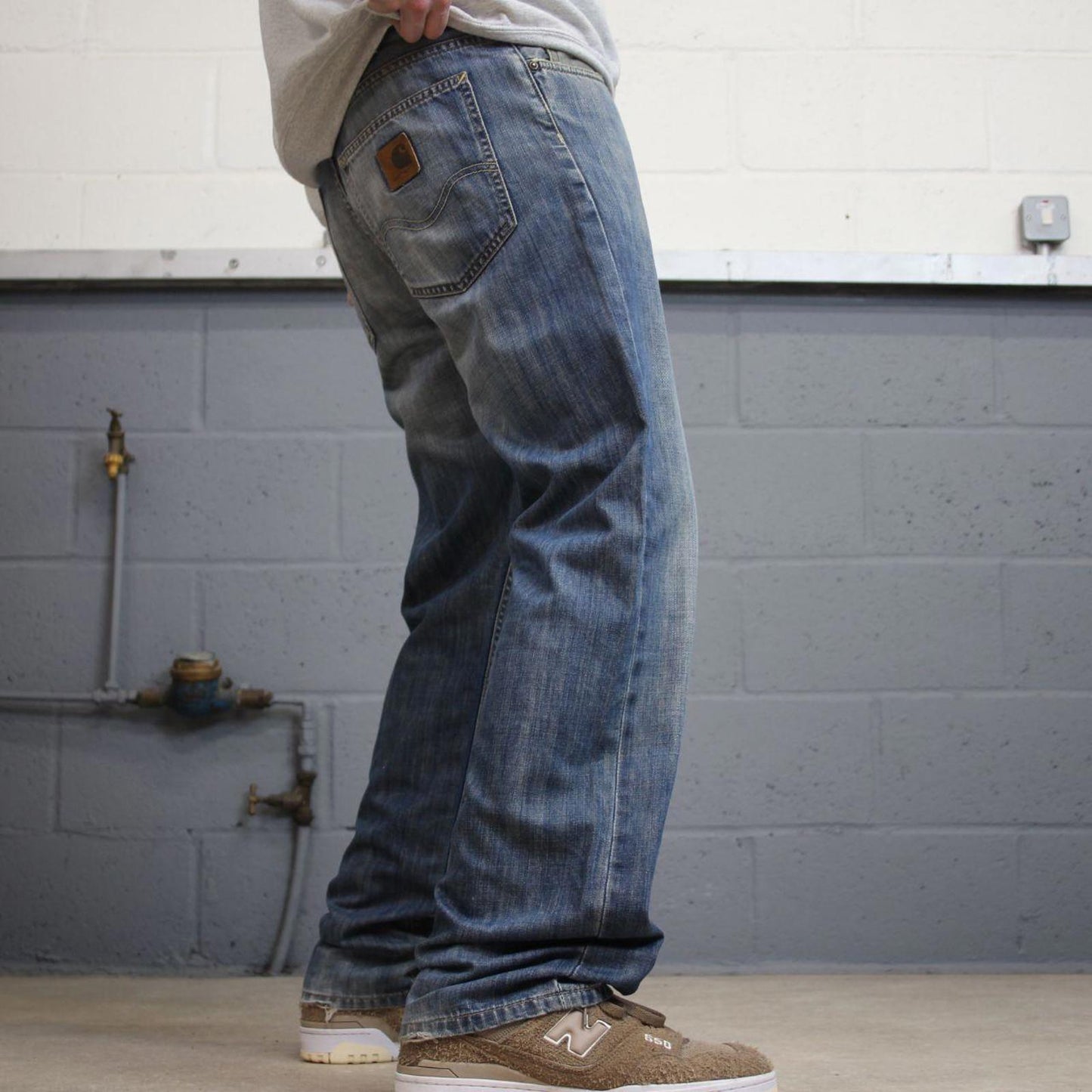 00s Carhartt jeans 90s skater style W32L32 blue denim 5 pocket workwear jeans