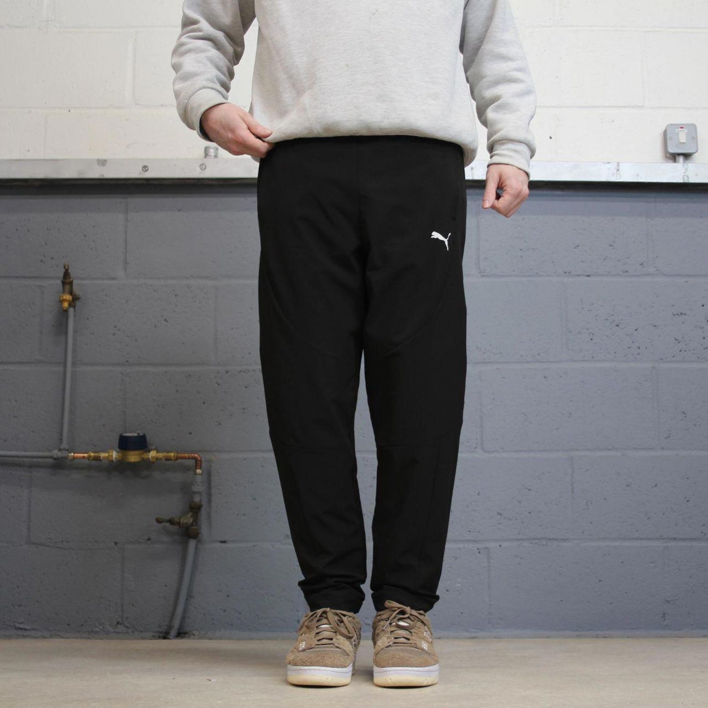 Puma trackies 12 gym wear y2k joggers print logo shell suit pants