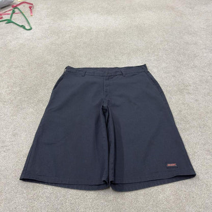 Baggy Dickies carpenter shorts long leg navy Twill chino skater style shorts loose long leg