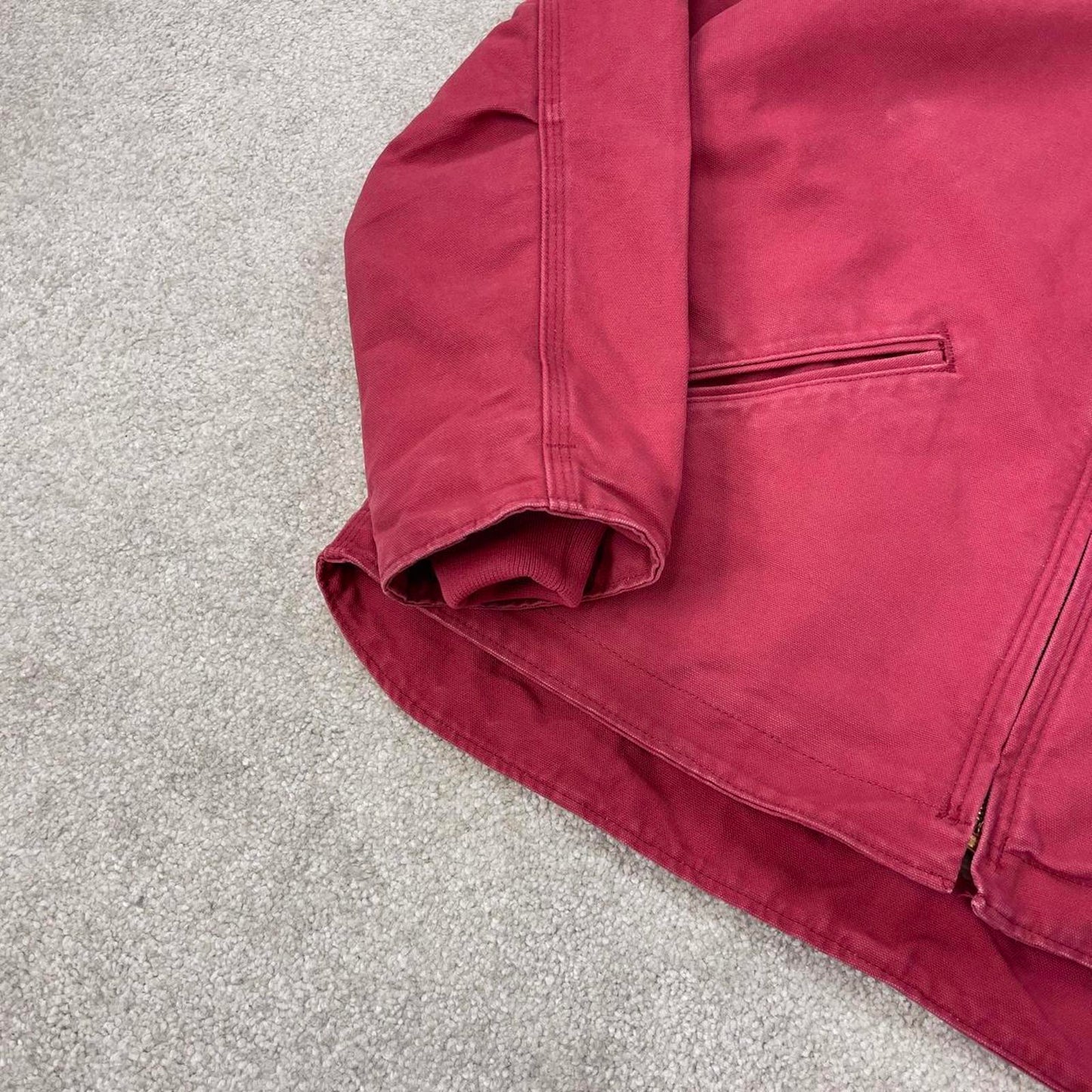 Vintage Carhartt Sierra jacket Large 12/14 dusty pink sherpa lined hooded authentic active
