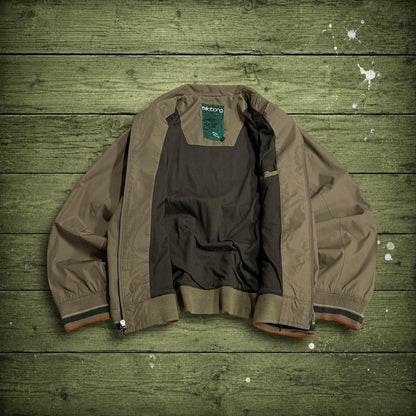 Y2K Billabong windbreaker jacket embroidered Large women's khaki Surf style tech jacket